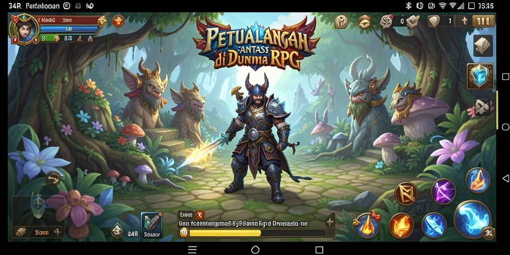 Tangkapan layar <strong>34R</strong> menunjukkan pertempuran mendebarkan di dunia fantasi.