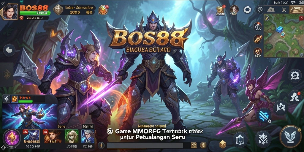 Tampilan gameplay seru di dunia fantasi BOS88.