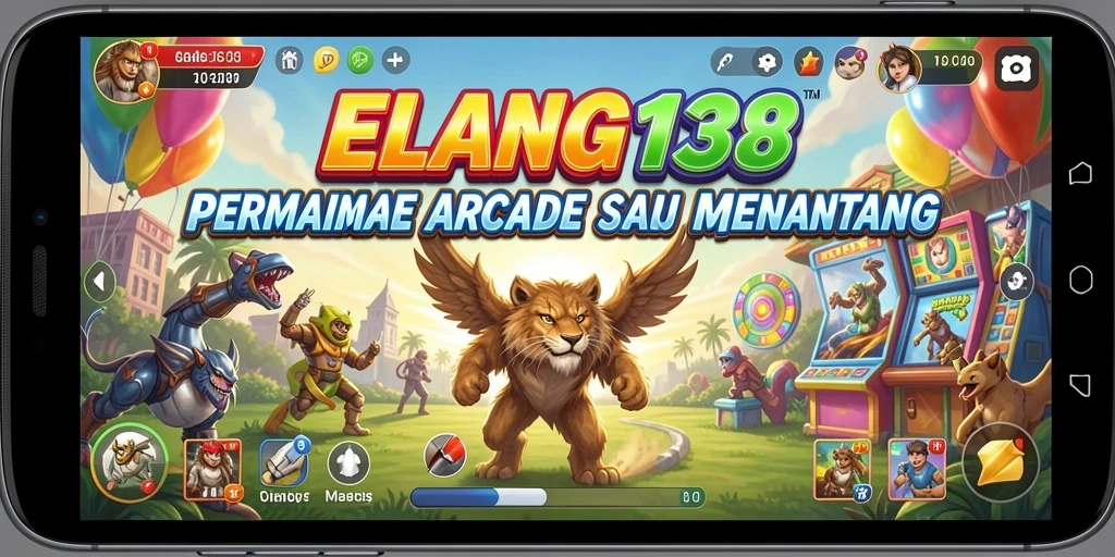 Tangkapan layar menunjukkan aksi seru dalam permainan Arcade ELANG138.