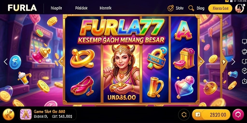 Tampilan menarik dari gameplay Slot FURLA77 yang penuh warna.