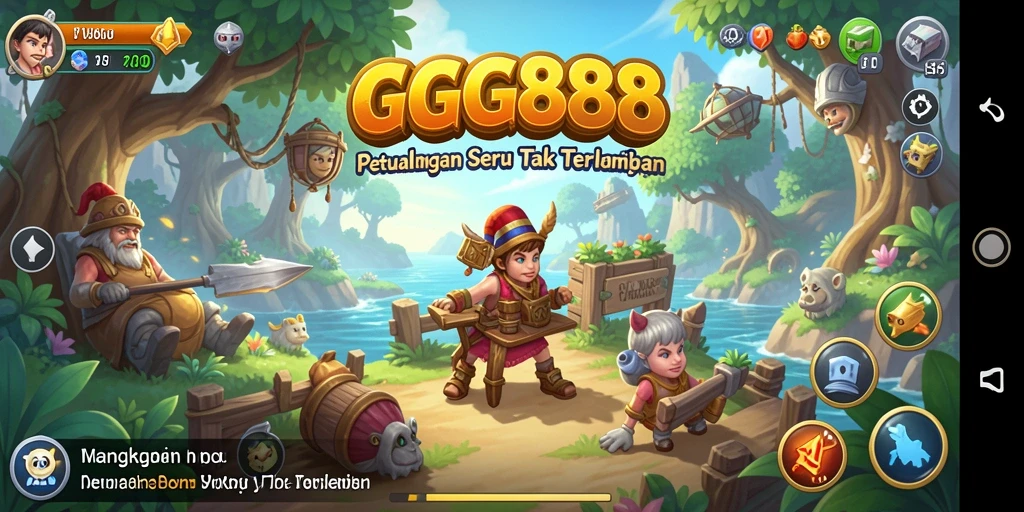 Screenshot GGG888 menampilkan gameplay yang menakjubkan dalam petualangan seru.