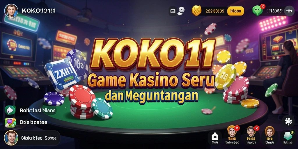 Screenshot KOKO11 menampilkan gameplay Kasino yang seru dan interaktif.
