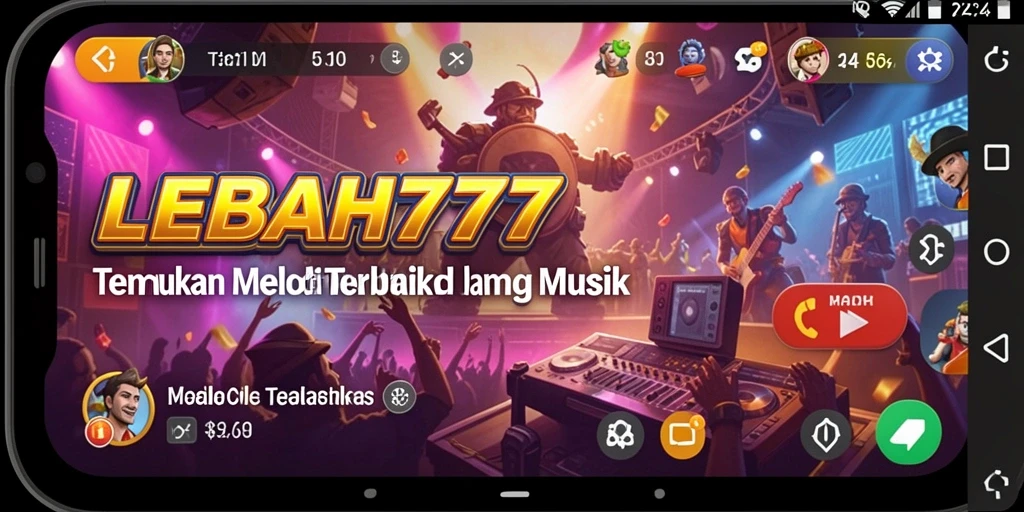 Tampilan gameplay seru LEBAH777 dengan tantangan musik interaktif.