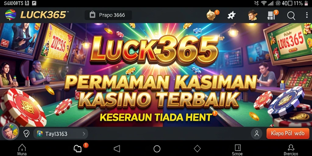 Menampilkan gameplay menarik dari <strong>LUCK365</strong> dalam suasana kasino yang seru.