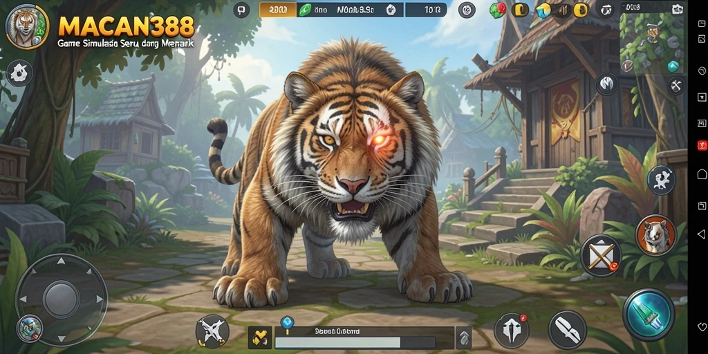 Tampilan gameplay menarik dalam game simulasi MACAN388.