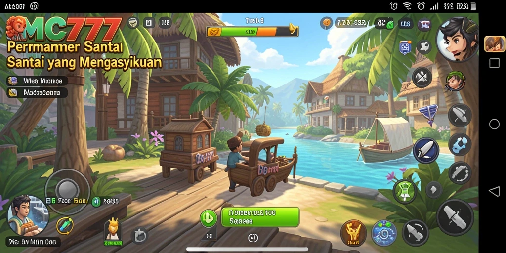 Screenshot utama menampilkan gameplay seru dari MC777.
