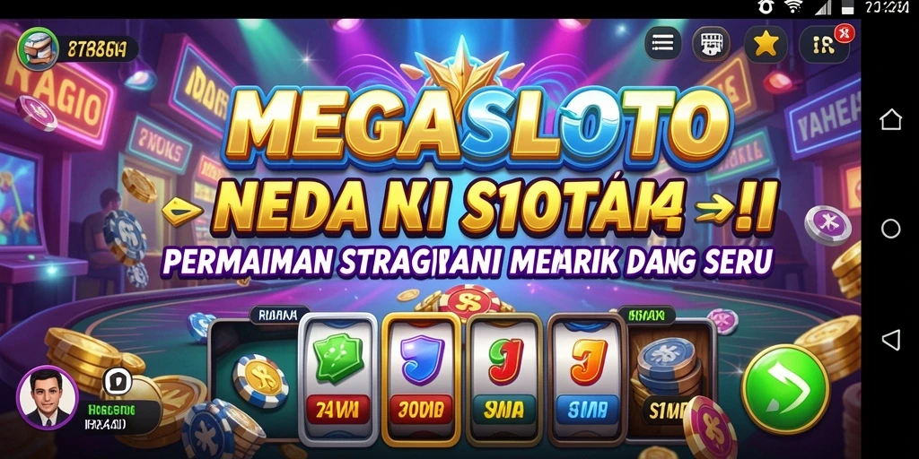 Tampilan gameplay seru dari MEGASLOTO yang penuh strategi.