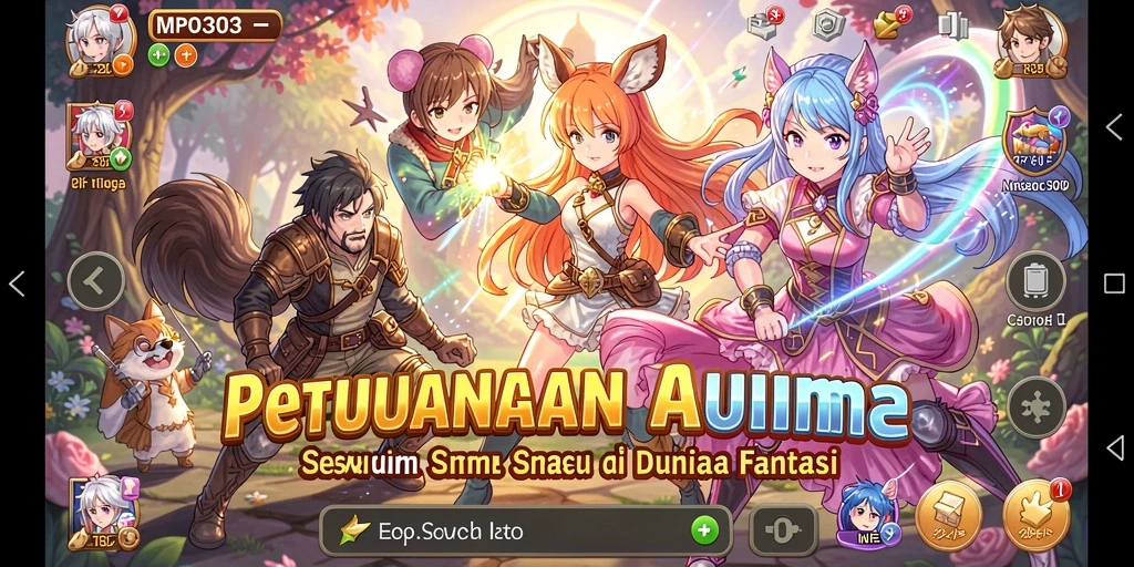 Tampilan gameplay MPO303 yang menakjubkan dalam petualangan Anime.