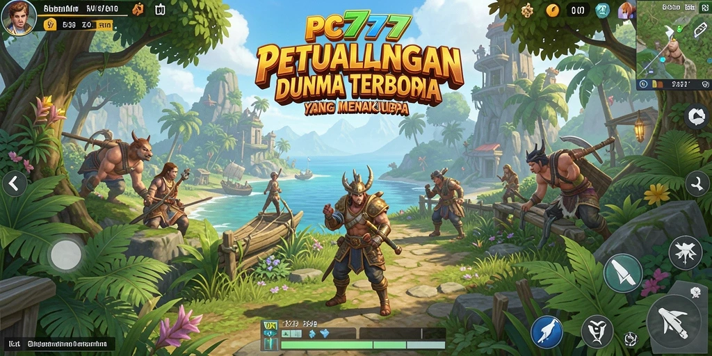 Screenshot utama PC777 menampilkan gameplay Open World yang mendalam.