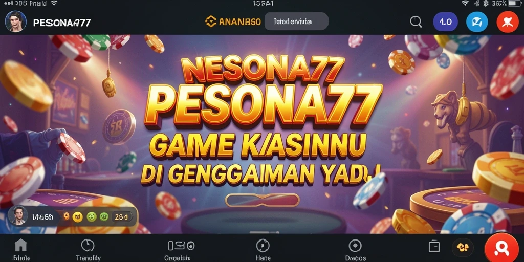 Screenshot gameplay PESONA77 menampilkan suasana kasino yang menegangkan dan mengasyikkan.