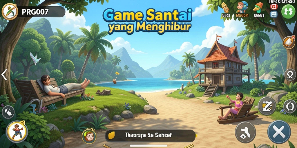 Tampilan gameplay PRG007 yang penuh warna dan menghibur.