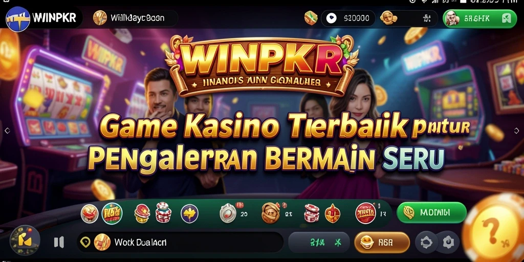 Screenshot gameplay Kasino yang mendebarkan di WINPKR.