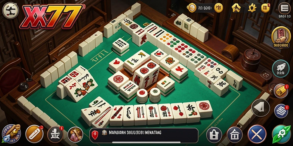 Tampilan menarik dari gameplay Mahjong XXX777 yang penuh tantangan.