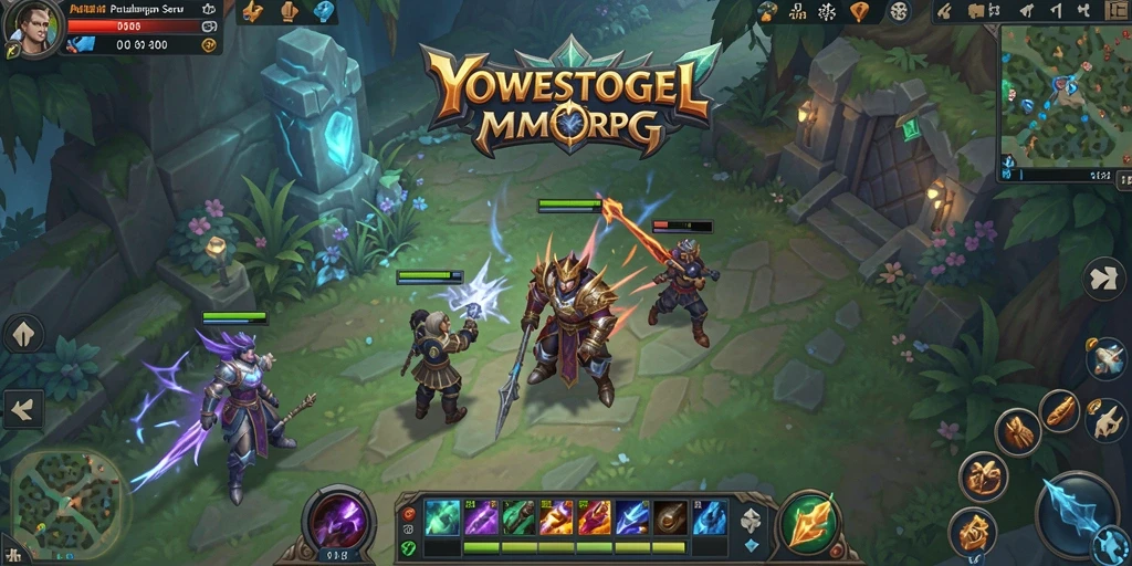 Screenshot gameplay YOWESTOGEL yang menampilkan petualangan seru di dunia MMORPG.